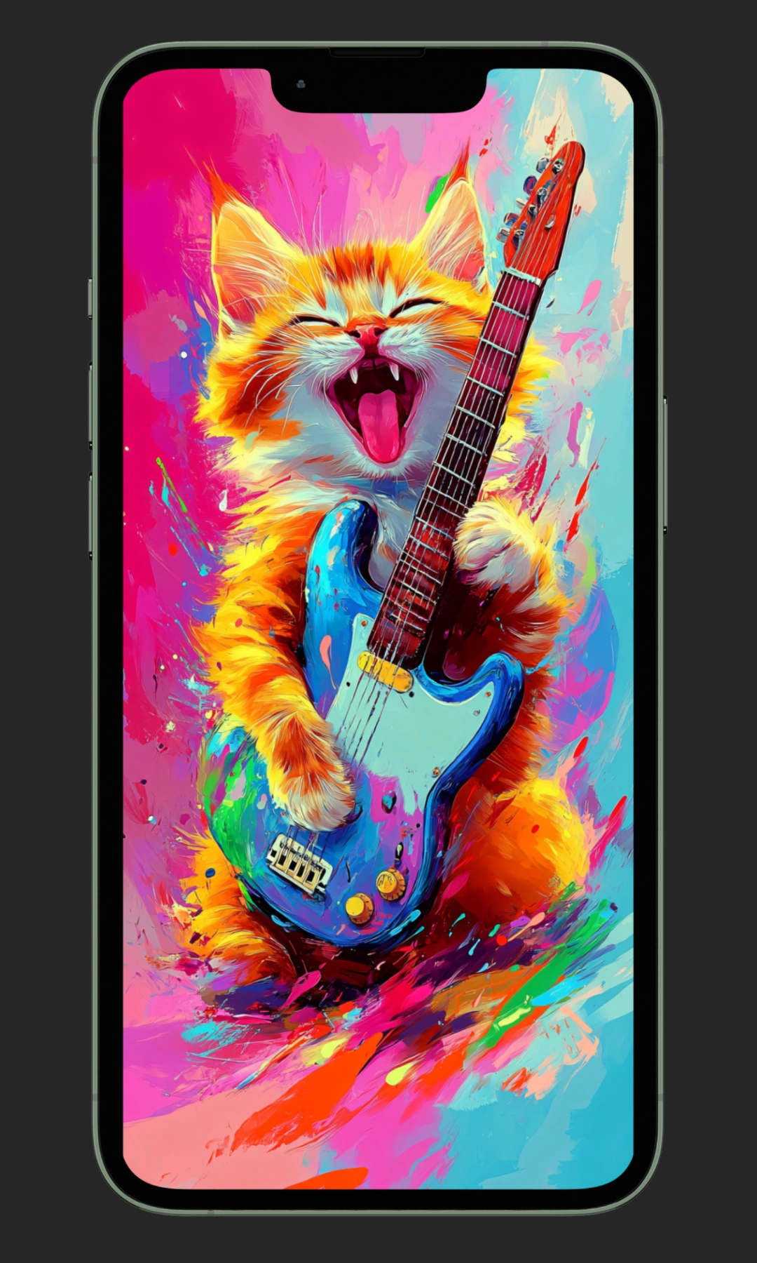 Cat with Guitar